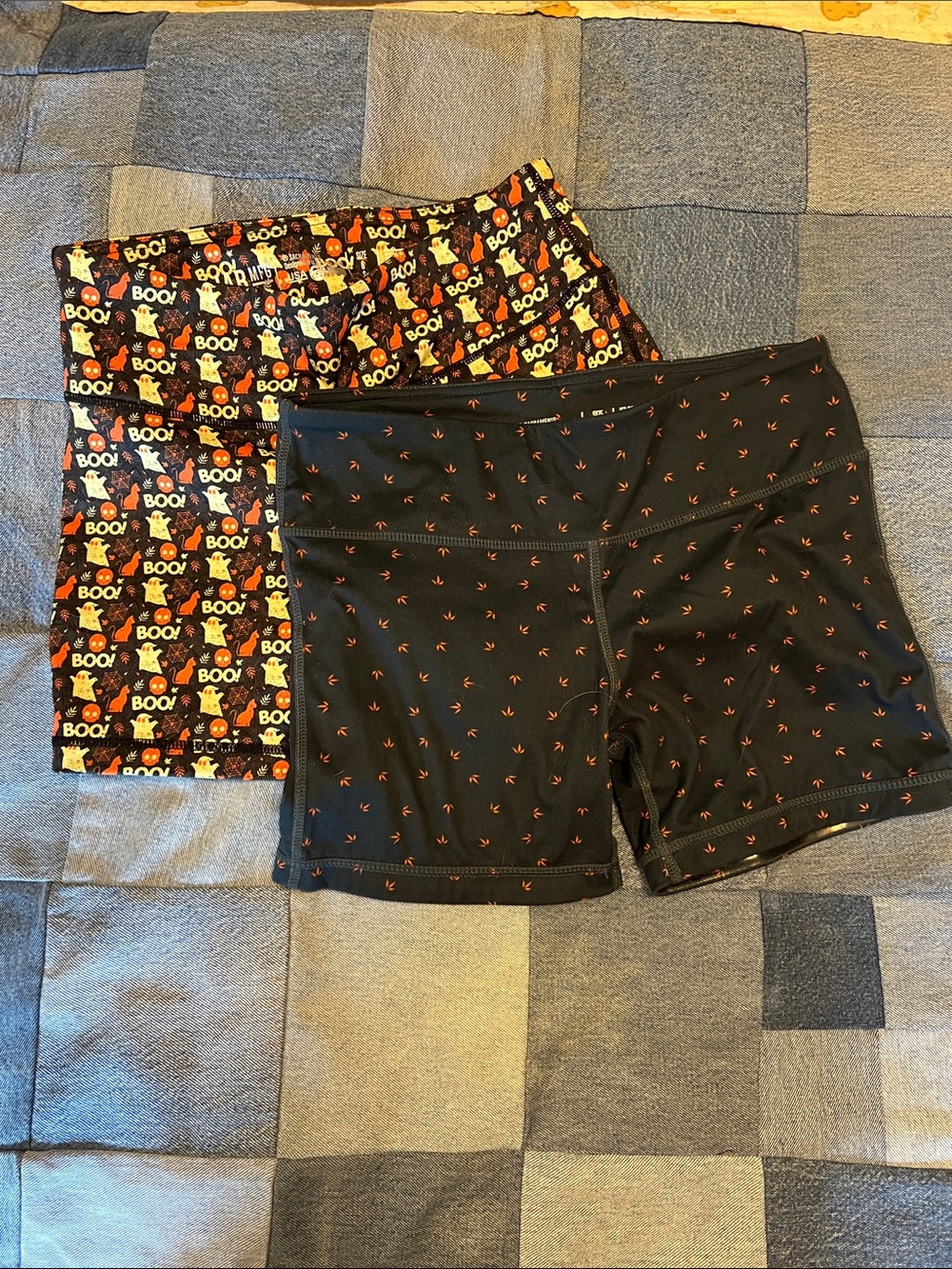 Women’s Black-Print Active Shorts - Pack of 2